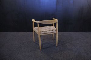 เก้าอี้ทานข้าว CHA71 พร้อมโครงไม้สักแท้และงานสานหวายสังเคราะห์ - Product Image 5