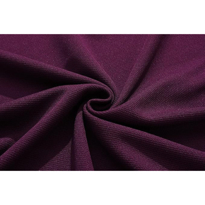 Polo de Algodón Piqué Morado de Manga Corta para Hombre, Transpirable, Informal, de Punto, Color Sólido, Corte Regular - Product Image 3