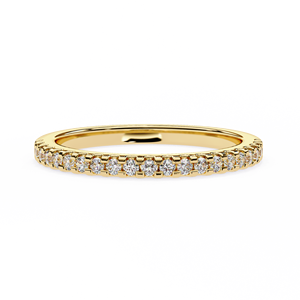 แหวนแต่งงานเพชรเพาะเลี้ยงในห้องปฏิบัติการ IGI Certified CVD HPHT แบบ Eternity ทองคำแท้ 18k 14k ชุบทองคำขาวและทองชมพู ทรงคลาสสิค ดีไซน์สวยงาม - Product Image 2