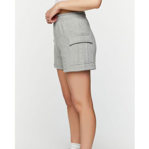 Shorts de jogging pour femmes, design tendance, personnalisés, été, taille élastique, décontractés, en coton, avec poches cargo - Product Image 3