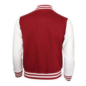 Chaqueta Letterman de Lana Personalizada para Hombre, con Estampado por Transferencia Térmica, Ribete Acanalado a Rayas, Logotipo de Equipo Personalizado, Servicio OEM al por Mayor - Product Image 2