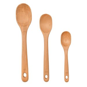 Ensemble d'ustensiles de cuisine en bambou et olive écologiques, durables, personnalisés, de luxe, en bois, 6 pièces, spatule et cuillère italiennes - Product Image 1