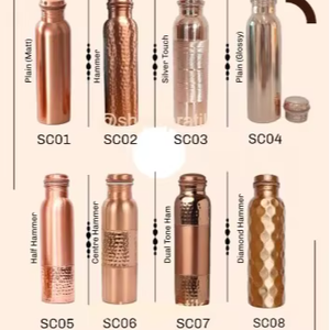 ขวดเบียร์ทองแดงคลาสสิก - ป้องกันการรั่วซึม ปลอดภัยสำหรับอาหาร ความจุขนาดใหญ่ ใช้กับเครื่องล้างจานและไมโครเวฟได้ เหมาะเป็นของขวัญทางธุรกิจ - Product Image 1