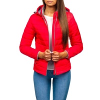 Blouson matelassé respirant à capuche pour femme 2022, en tissu brodé, design matelassé, séchage rapide, couleurs personnalisables, lettres