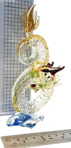 2024 новый дизайн зодиака фигурки животных ручной работы стеклянный дракон