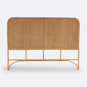 Tête de lit en rotin de qualité supérieure, design floral écologique, taille king size, prix usine. - Product Image 6