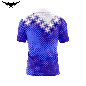 Chemises de bowling personnalisées pour hommes, 100 % polyester, respirantes, à séchage rapide, à manches courtes, anti-humidité, coupe ajustée - Product Image 6