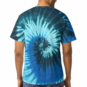 Camisetas Personalizadas para Hombre con Cuello Redondo y Tie Dye, con Logotipo, 100% Algodón, Alta Calidad, Transpirables, Manga Corta, Venta al Por Mayor, Ropa Casual de Verano - Product Image 5