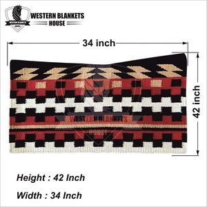 Vente chaude 100% Nouvelle-Zélande Laine Personnalisable Western Ranch Tapis De Selle Heavy Show Polycoton Équitation - Product Image 6