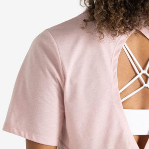Camiseta de Mujer, Última Moda, Talla Grande, Espalda Descubierta, Estilo Crop, Hombros Caídos, Color Sólido, Deportiva, para Verano - Product Image 4