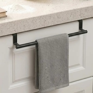 Stainless Steel Bathroom <b>Towel</b> Holder Dual <b>Rail</b> Wall Mounted Metal Rack - Product Image 4