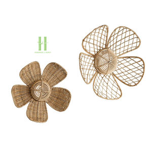 Meilleur ensemble de décoration murale en rotin fait main et écologique, suspendu en osier naturel pour la décoration intérieure, en provenance du Vietnam - Product Image 1