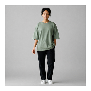 Premium Women's Casual <b>Bow</b> Collar 100% Cotton Plain Oversized T-Shirts Export Quality Custom OEM Private Label Bulk Wholesale - Product Image 6