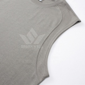 เสื้อกล้ามคอกลม ยูนิเซ็กซ์ ผ้าฝ้าย 100% สีพื้น ระบายอากาศได้ดี ทรงปกติ สวมใส่สบายทุกฤดู - Product Image 3