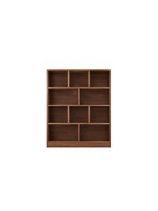 Librería moderna de madera con forma de cubo, con diez compartimentos y estanterías abiertas para almacenamiento en el hogar, la oficina o la sala de estar. - Product Image 6