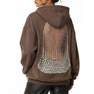 Trendy Women Rhinestone Backless <b>Hoodie</b> <b>Lightweight</b> Women Rhinestone Backless <b>Hoodie</b> Fashion Women Rhinestone Backless <b>Hoodie</b> - Product Image 6