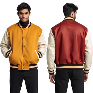 Chaqueta Varsity Extra Grande para Hombre, Moda Urbana Contemporánea - Product Image 3