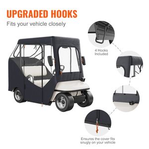 Copertura per Golf Cart a 2 Posti, Protezione Solare e Antipolvere in Poliestere per Club Car - Product Image 6