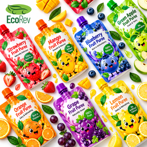 Bolsa con Boquilla EcoRev para Envasado de Bebidas, Grado Alimenticio, Laminada, Multicapa, Resistente a la Humedad, Impresión Digital, Modelo ECO63 para Jugos - Product Image 6