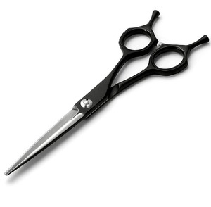 Tijeras de Peluquería Profesionales de Dos Tonos, Acero Inoxidable Afilado, Mango Negro, para Diestros, Ligeras, para Cortar el Cabello - Product Image 1