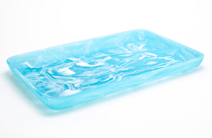 Plateau de service rectangulaire en résine biodégradable écologique fait main, compatible lave-vaisselle, pour fruits et salades, idéal pour les fêtes - Product Image 4