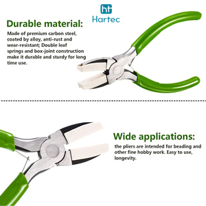 2 Pcs Specialty Jewelry <b>Pliers</b> <b>Set</b> Nylon Jaw Straightening <b>Plier</b> & 6 Step Wire Looping Bail Making Tool for Crafting - Product Image 4