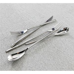 Elegant Modern Design Cutlery <b>Set</b> Durable Dishwasher Safe Metal Silverware Luxury <b>Dinnerware</b> <b>Set</b> <b>for</b> Wedding Home Party Supply - Product Image 4