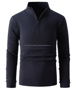 Novedades, ropa de cuello redondo para hombre, sudadera de moda con media cremallera, jerséis holgados, ropa de calle informal, sudaderas con capucha, chaquetas de invierno - Product Image 5