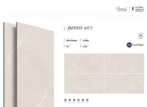 Carreaux de sol et de mur en porcelaine brillante haut de gamme, format grand carrelage 800x1600, 1200x1800, 750x1500 mm, pour intérieur moderne - Product Image 3