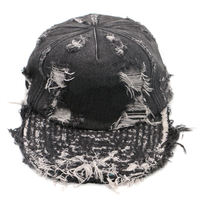 Gorras de Lona Ajustables de Diseño Personalizado, Estilo Hip Hop, Casuales, Vintage, Sin Estructura, con 6 Paneles y Visera Plana, Lavadas y Desgastadas