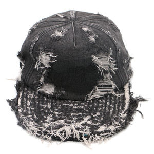 Custom <b>Design</b> 6 Panel <b>Flat</b> Brim Distressed Washed Dad Hats Manual Processing Fashion and Vintage Unstructured Adjustable <b>Caps</b> - Product Image 1