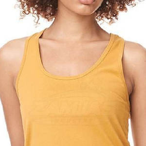 เสื้อกล้ามผ้าแคนวาสแฟชั่นสำหรับผู้หญิง รุ่นใหม่สำหรับฤดูร้อน สวมใส่สบาย ระบายอากาศได้ดี แห้งเร็ว เหมาะสำหรับออกกำลังกาย รับสกรีนโลโก้ตามแบบ - Product Image 4