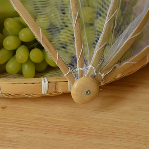 Panier de séchage alimentaire multifonctionnel en bambou écologique, tressé à la main, en forme de cercle coloré, idéal pour la vente en gros - Product Image 5