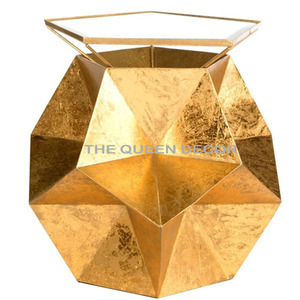 Table moderne en forme de Z, plaquée argent, table d'appoint et de fin de rangée pour la décoration de salon, table centrale en métal à prix de gros - Product Image 6