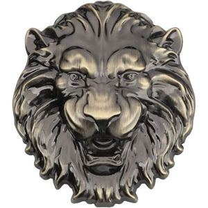 Wolf Head Aluminum 3D Animal <b>Decorative</b> Badge <b>Sticker</b> for <b>Wall</b> <b>Decoration</b> Extravagant Artistic Design - Product Image 2