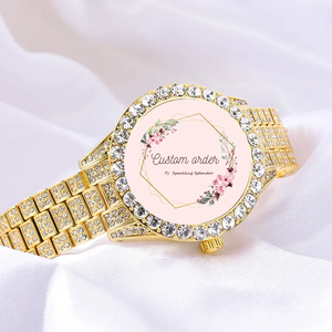 Montre mécanique de luxe entièrement sertie de moissanite VVS, bracelet 20 mm, unisexe, bijoux de fête hip-hop pour hommes et femmes - Product Image 1