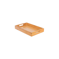 Plateau de service minimaliste en bambou, écologique, en bois naturel, pour le petit-déjeuner et le dîner, pour servir les aliments dans la cuisine et la décoration de la maison