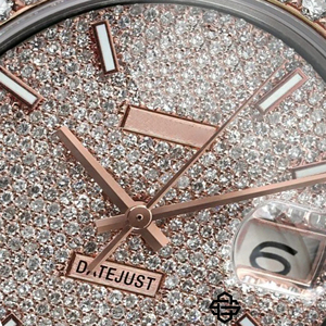 Montre analogique de luxe tendance avec mouvement à quartz ETA, en alliage d'acier inoxydable, diamants Moissanite, entièrement sertie, bracelet de 20 mm, 41 mm - Product Image 2