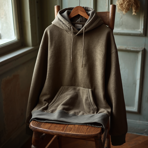 Sudadera con capucha de manga larga para hombre, mezcla de algodón grueso, cálida y casual - Product Image 4