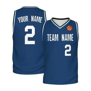 Fabricant d'usine, étiquette privée, services OEM à bas prix, maillot de basket-ball imprimé sur mesure, 100% polyester, coupe ajustée, respirant - Product Image 1