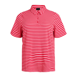 Camisa a Rayas de Talla Grande para Mujer, Manga Corta, Corte Holgado, Fabricación Personalizada al por Mayor (ODM), Antiarrugas, Transpirable, de Algodón Tejido - Product Image 1