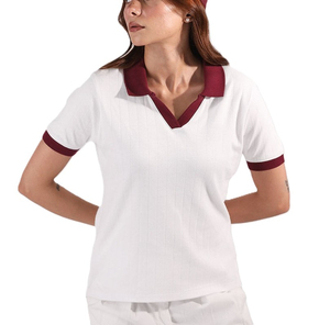 Último Diseño, Nuevo Estilo, Camiseta de Punto para Mujer, Secado Rápido, Transpirable, Manga Corta, Ropa Deportiva Informal, Venta al Por Mayor - Product Image 1