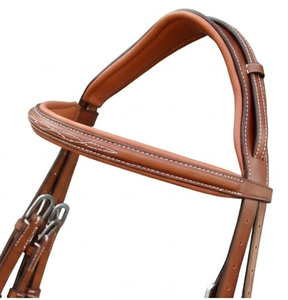 Brida de Cuero Acolchada Personalizada con Narquileros de Figura y Flash, Equipo Ecuestre Premium Modelo Inglés Vt-1194 de TAK Equestrian - Product Image 3
