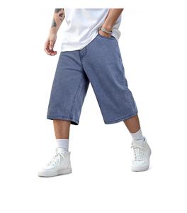 Pantalones Cortos Vaqueros Casuales para Hombre, Personalizados, Holgados, Transpirables, de Algodón Ecológico, de Alta Calidad, Estilo Urbano, Vintage, para Verano - Product Image 1
