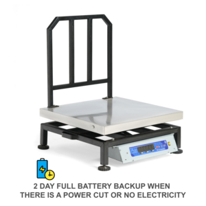 Balance de comptage industrielle de table robuste Ace Weighing 120 kg 40*40 cm en acier inoxydable avec LED, Wi-Fi, RS232 et Ethernet - Product Image 6