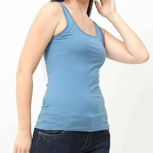 Camiseta sin mangas para mujer con logotipo personalizado al por mayor, chaleco sin mangas de marca privada, camiseta sin mangas para mujer bordada personalizada directamente de fábrica OEM - Product Image 6