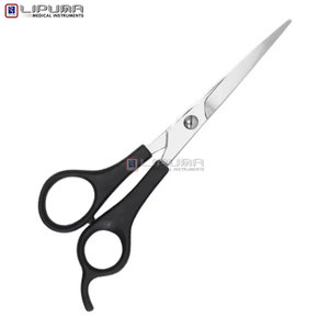 Ciseaux de barbier professionnels en acier inoxydable avec dos en plastique, poignée antidérapante, coupe lisse, ciseaux personnalisés pour la coiffure - Product Image 6