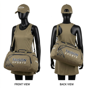 Bolsa de Netball Premium de Poliéster 600 GSM, Color Caqui, Diseño de Paneles, Estilo Duffle, Logotipo Personalizado con Serigrafía - Product Image 1