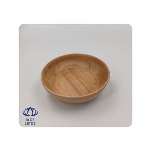 Tazón de Bambú, Superficie Lisa, Construcción Duradera, Ideal para Servir Comidas y Exhibir Artículos, Mejora la Apariencia y la Eficiencia - Product Image 1