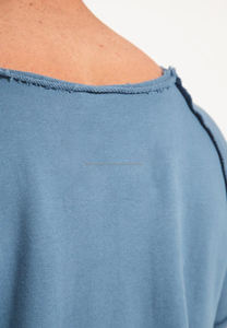 Camiseta Deportiva de Algodón 100% de Primera Calidad para Hombre, Corte Holgado, Bordes Crudos, Estilo 2026 - Product Image 5